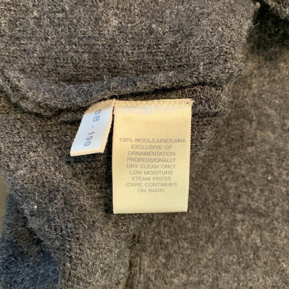 Vintage Susan Bristol Wool Button Up Cardigan Sweater Boho Cottage Women's Large - Picture 7 of 8